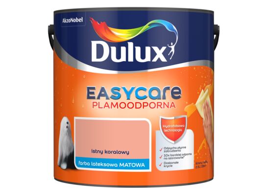 Farba lateksowa EasyCare Plamoodporna Istny Koralowy 2,5 l Dulux