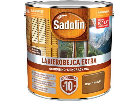 Lakierobejca Ochronno-Dekoracyjna Extra Orzech Włoski 2,5 l Sadolin
