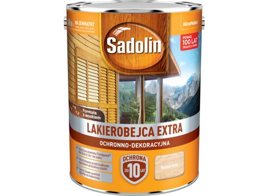 Lakierobejca Ochronno-Dekoracyjna Extra Bezbarwny 5 l Sadolin