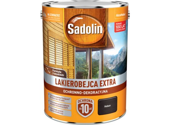 Lakierobejca Ochronno-Dekoracyjna Extra Heban 5 l Sadolin