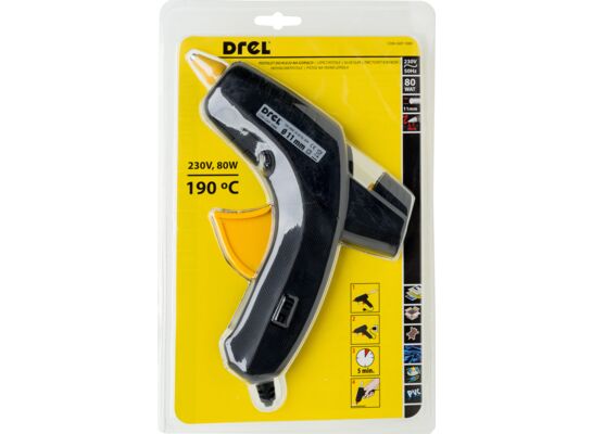 Pistolet do kleju 11 mm 80 W Drel