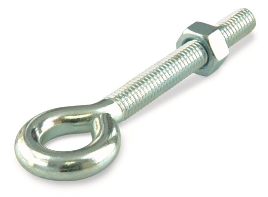 Śruba z końcówką oczkową M4 x 25 x 6 x 38 mm z nakrętką ocynk suki