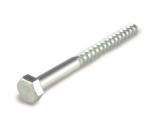 Śruba do drewna 10 x 220 mm, łeb 6-kątny ocynkowana Suki