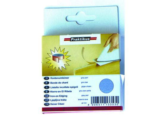 Okleina do krawędzi z klejem szaro-perłowy 5 m x 20 mm (10 sztuk)