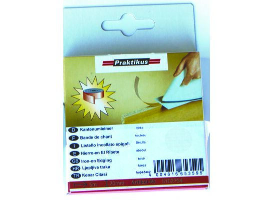 Okleina do krawędzi z klejem brzoza 5 m x 20 mm (10 sztuk)