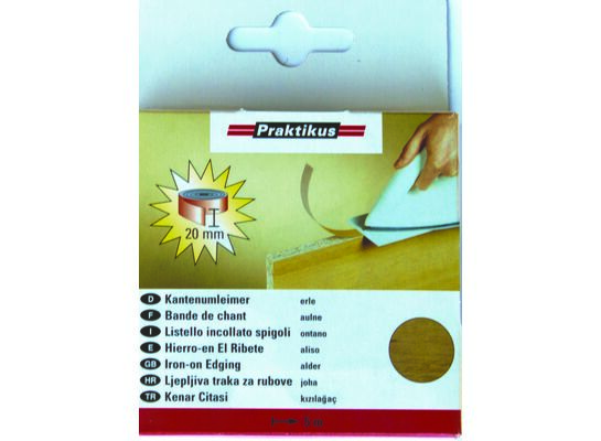 Okleina do krawędzi z klejem olcha 5 m x 20 mm