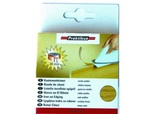 Okleina do krawędzi z klejem dąb średni 5 m x 20 mm