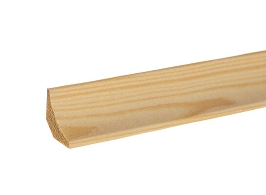 Ćwierćwałek wklęsły sosna naturalna DR09 18 x 18 mm x 210 cm