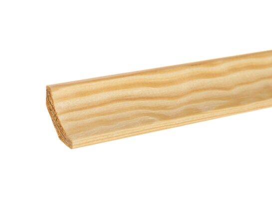 Ćwierćwałek wklęsły sosna naturalna DR09 18 x 22 mm x 210 cm