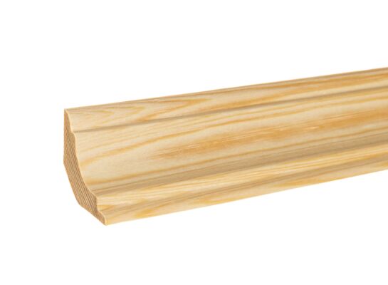 Listwa przypodłogowa wklęsła ozdobna sosna DR18 30 x 30 mm x 210 cm