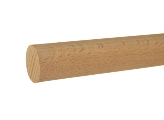 Wałek buk masywny DR04 25 mm x 100 cm