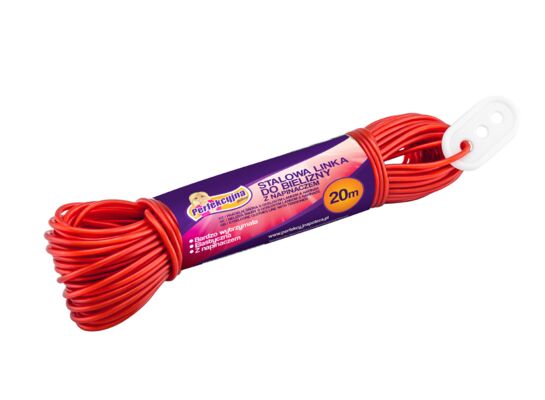 Linka do bielizny stalowa z napinaczem PRAKTYCZNA 20 m