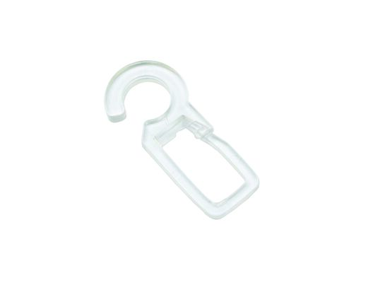 Agrafka na kółko biała - 10 sztuk