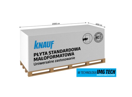 Płyta zwykła Mini HRAK 12,5 600 x 2000 mm Knauf