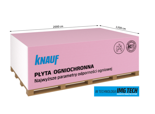 Płyta ogniochronna F13 1200 x 2000 HRAK Knauf
