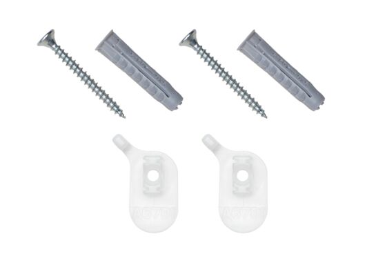 Uchwyt mocujący do szyny 1-torowej biały