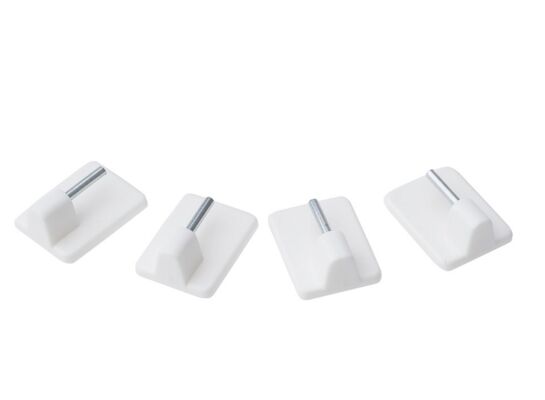 Uchwyt samoprzylepny biały