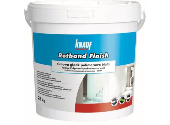 Gładź gotowa polimerowa biała Rotband Finish 28 kg Knauf 