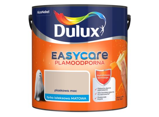Farba lateksowa EasyCare Plamoodporna Piaskowa Moc 2,5 l Dulux