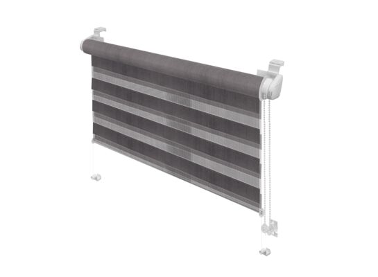 Roleta Mini Zebra 724, popiel 35 x 150 cm