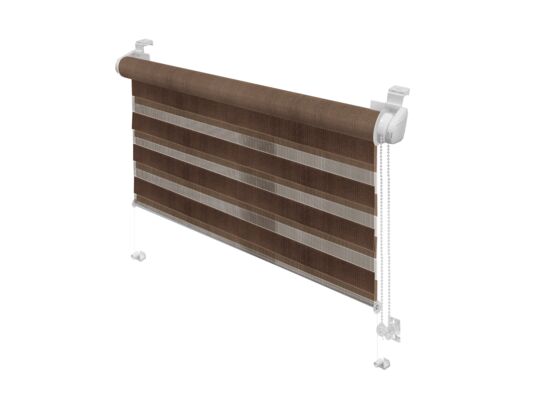 Roleta Mini Zebra 725, brąz 80 x 150 cm