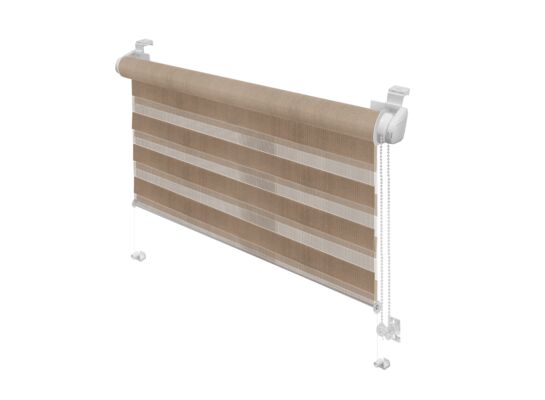 Roleta Mini Zebra Z-728, mocca 97 x 150 cm