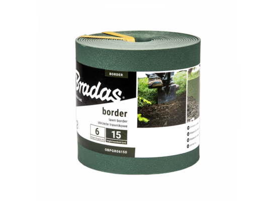 Obrzeże trawnikowe BORDER 6 m x 15 cm zielone