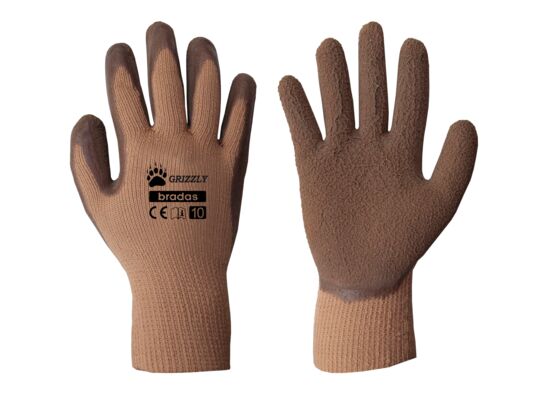 Rękawice ochronne GRIZZLY lateks, rozmiar 11