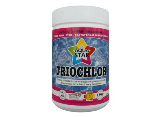 Tabletki do dezynfekcji wody basenowej Triochlor 1 kg AQUASTAR