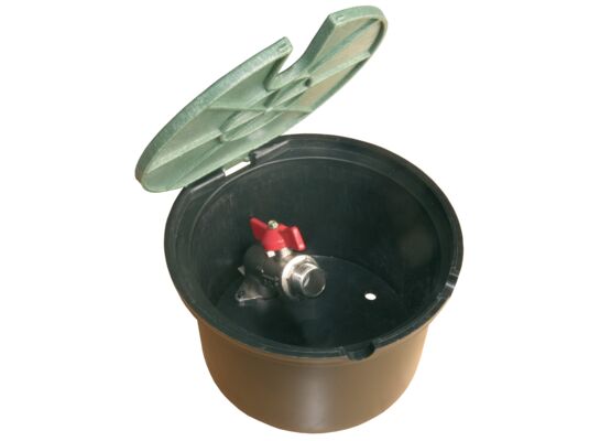 Skrzynka okrągła z zaworem kulowym 3/4" RAIN