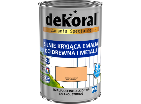 Emalia olejno-alkidowa EMAKOL Brzoskwiniowy 0,9 l Dekoral