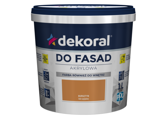 Farba DO FASAD Bursztyn 1 l Dekoral