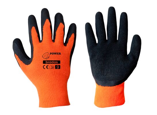 Rękawice ochronne POWER lateks, rozmiar 9