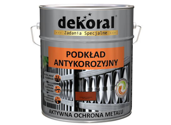 Podkład antykorozyjny czerwony tlenkowy 10 l