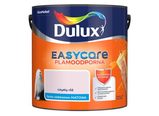 Farba lateksowa EasyCare Plamoodporna Czysty Róż 2,5 l Dulux