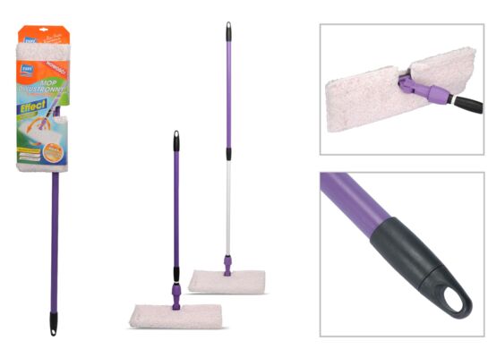 Mop dwustronny Effect z mikrofibry komplet Ravi