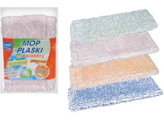 Zapas do mopa płaskiego Excellent z mikrofibry Ravi