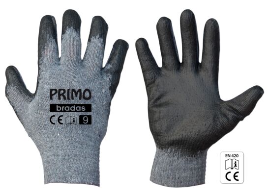 Rękawice ochronne PRIMO lateks, rozmiar 9