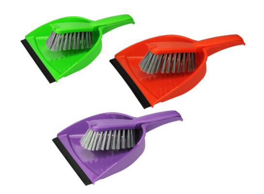 Szufelka z gumką + zmiotka Magic Ravi mix kolorów