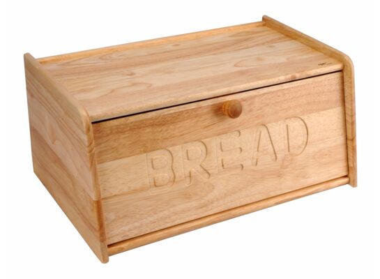 Chlebak z drewna kauczukowego 39 x 24,5 x 18 cm