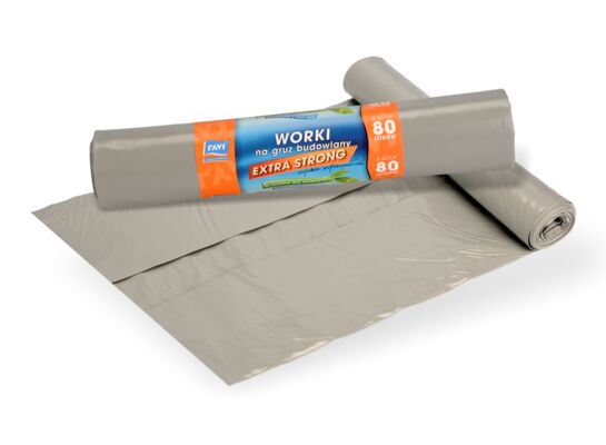 Worek na gruz Extra Strong 80 l - 5 sztuk Ravi