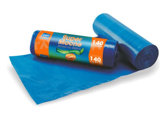 Worki na śmieci 140 l 90 x 110 cm 10 szt. LDPE