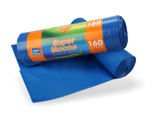 Worki na śmieci 160 l 100 x 130 cm 10 szt. LDPE