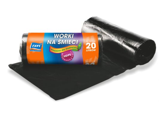 Worek na śmieci 20 l 45 x 50 cm - 50 sztuk HD Ravi