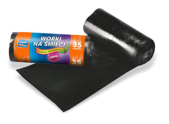 Worek na śmieci 35 l 50 x 60 cm - 50 sztuk HD Ravi