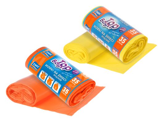 Worek na śmieci Top Bags 35 l wiązany - 20 sztuk Ravi