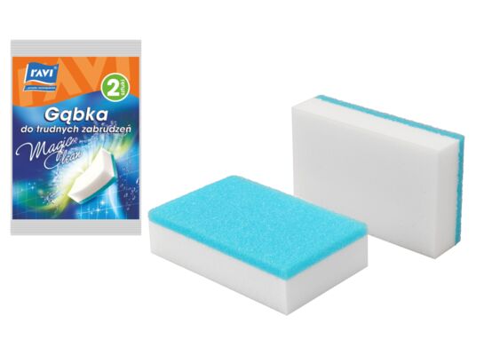Gąbka do trudnych zabrudzeń Magic Clean Ravi