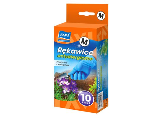 Rękawica nitrylowa M 10 sztuk Ravi