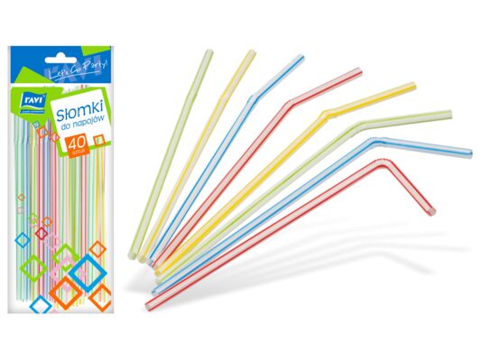 Słomka do napojów 40 sztuk Ravi