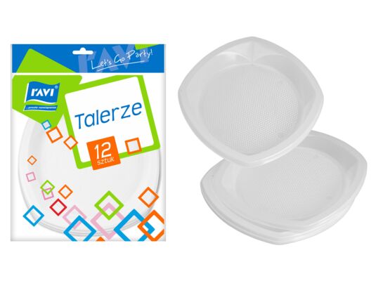 Talerzyk deserowy 17 x 17 cm, 12 sztuk Ravi